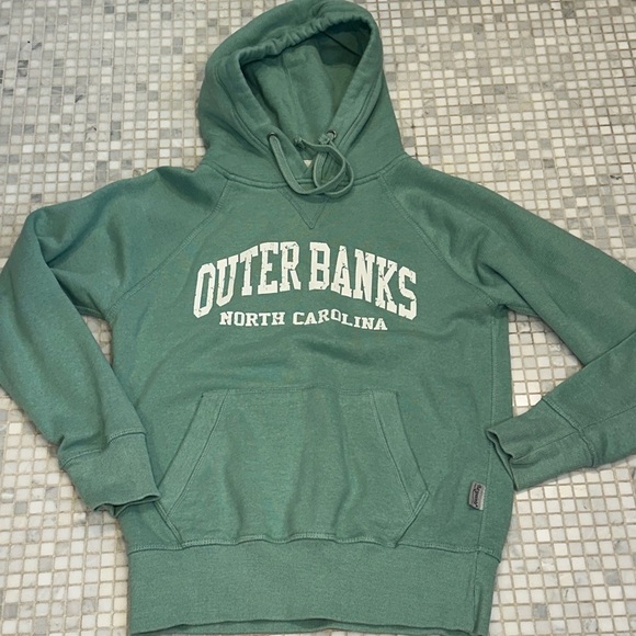 Outer Banks North Carolina Green Hoodie Sweatshirt with Pocket - Picture 1 of 12